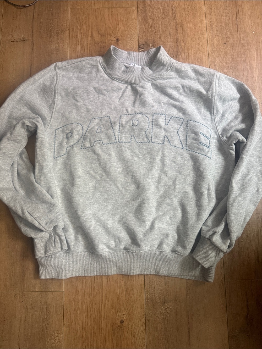 PARKER Light Gray Mock Neck Sweatshirt - Women's Pullover